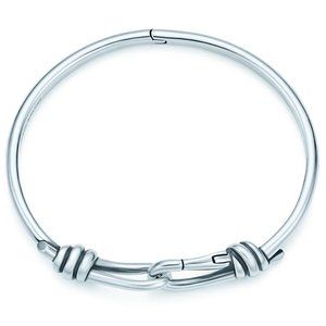 Paloma Picasso Knot Hinged Silver Bracelet